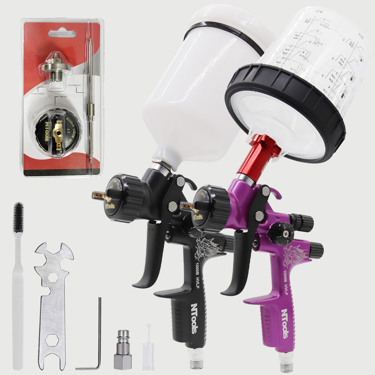 Spray Paint Primer - 1.3mm Paint Spray Gun And 1.4mm