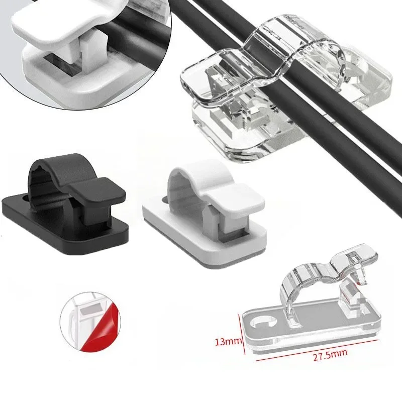 10/50Pcs Self Adhesive Cable C - огляд і ціна Cable Staple Clip