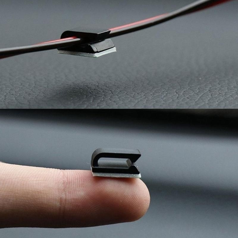 20pcs Self-adhesive Car Fixed  - огляд і ціна Cable Staple Clip