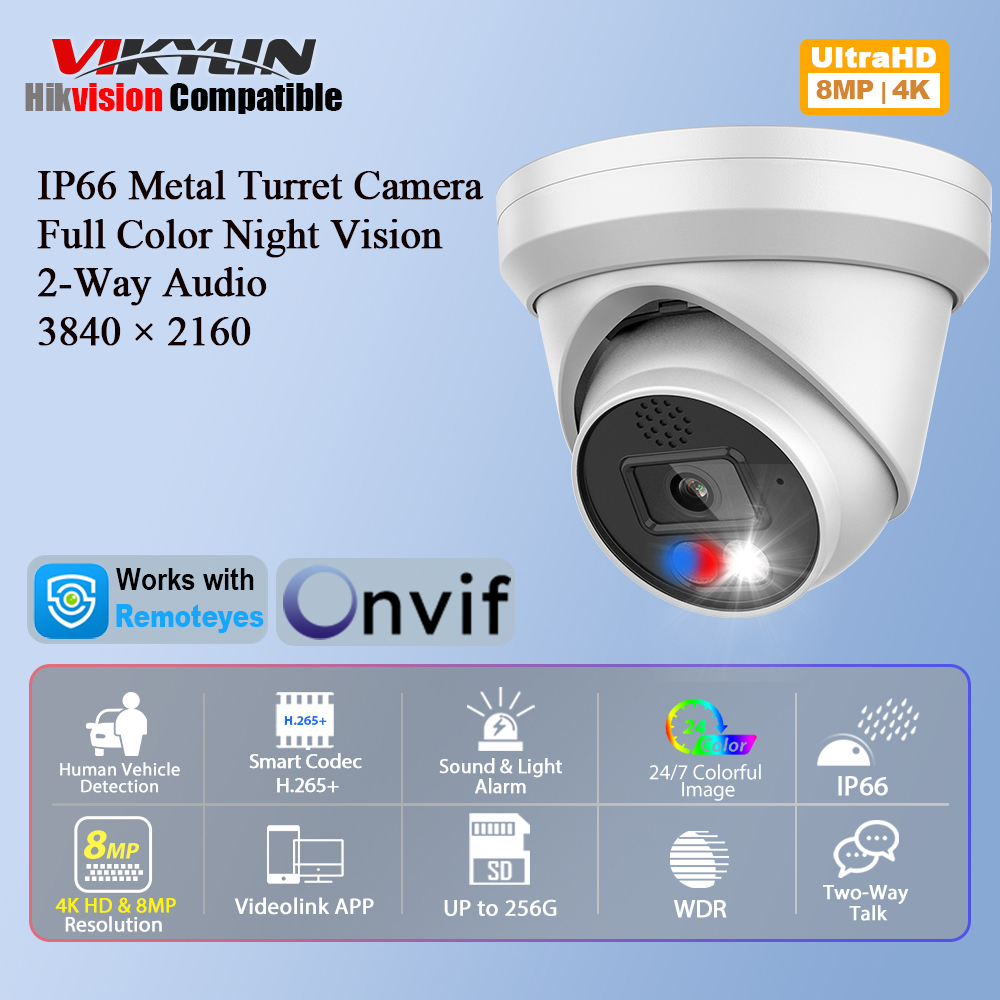 Vikylin 4K 8MP Alarm Full Colo - огляд і ціна Home Improvement Videos