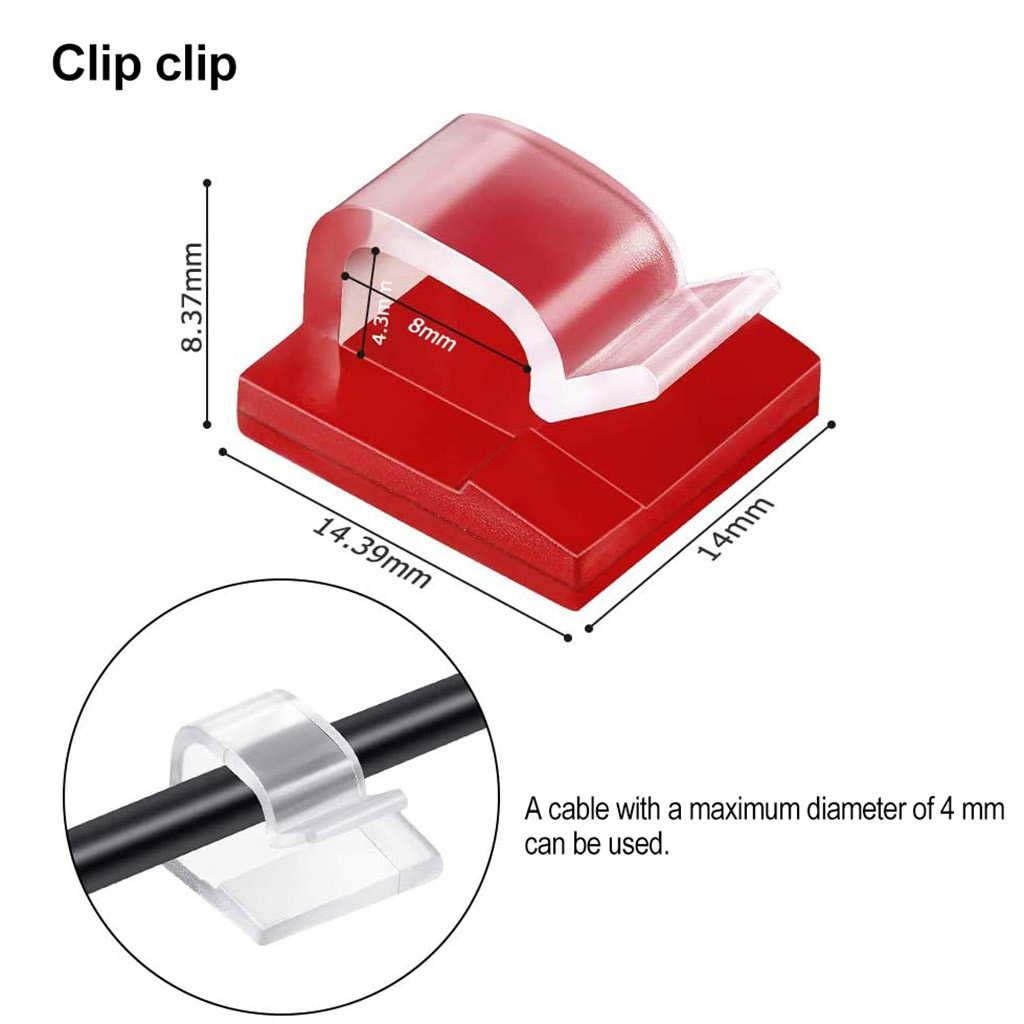 50pcs Cable Organizer Clips Ca - огляд і ціна Cable Staple Clip