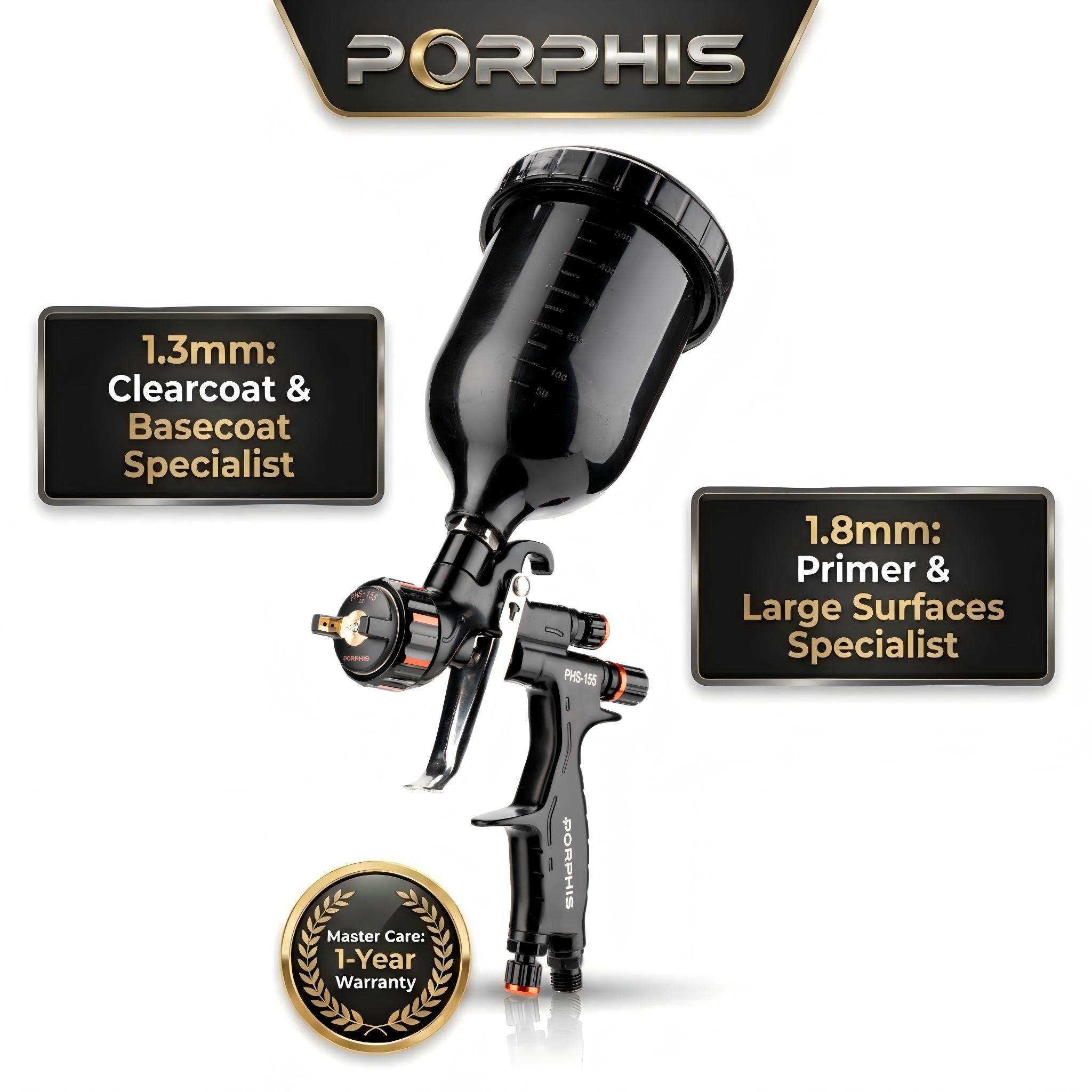 PORPHIS PHS-155 MP Spray Gun 1 - огляд і ціна Spray Paint Primer