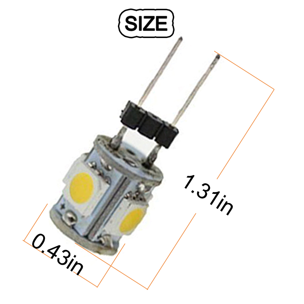 10pcs DC12V G4 5050 5 SMD LED  - огляд і ціна Home Improvement Cars