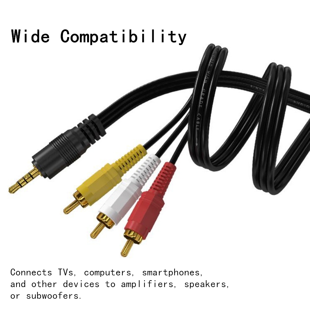 3.5mm to 3 RCA Audio Video Cab - огляд і ціна Home Improvement Videos