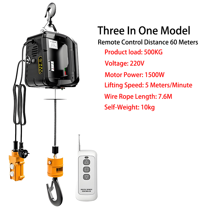 Portable 500kg Electric Hoist  - огляд і ціна Home Improvement Cars