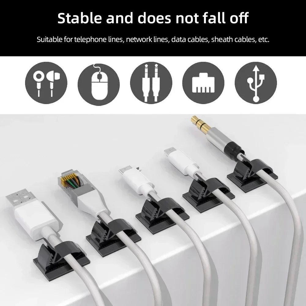 Adhesive USB Cable Organizer C - огляд і ціна Cable Staple Clip