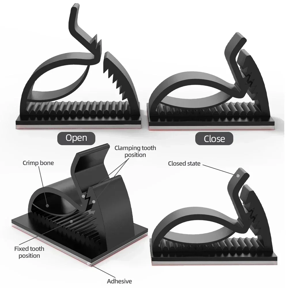 Adhesive USB Cable Organizer C - огляд і ціна Cable Staple Clip