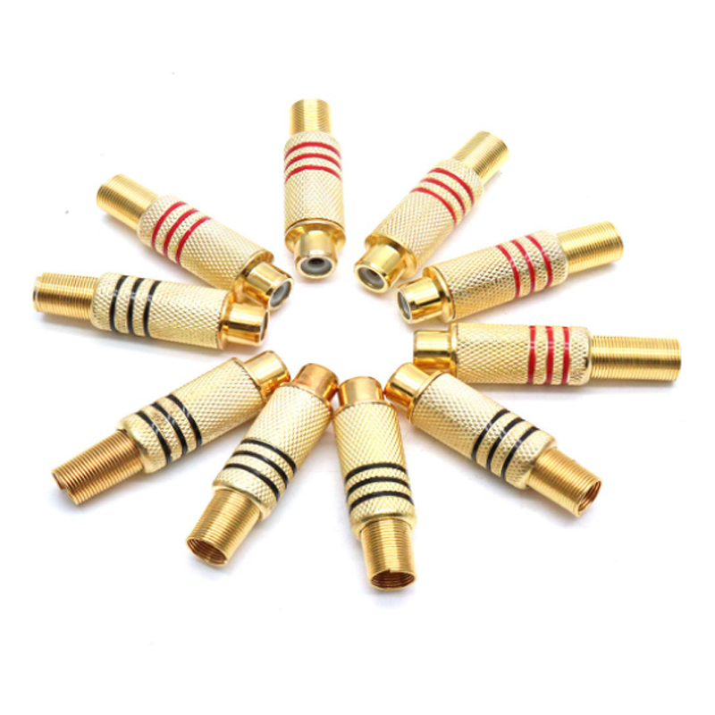 4PCS RCA Plug Gold Plated Sold - огляд і ціна Home Improvement Videos