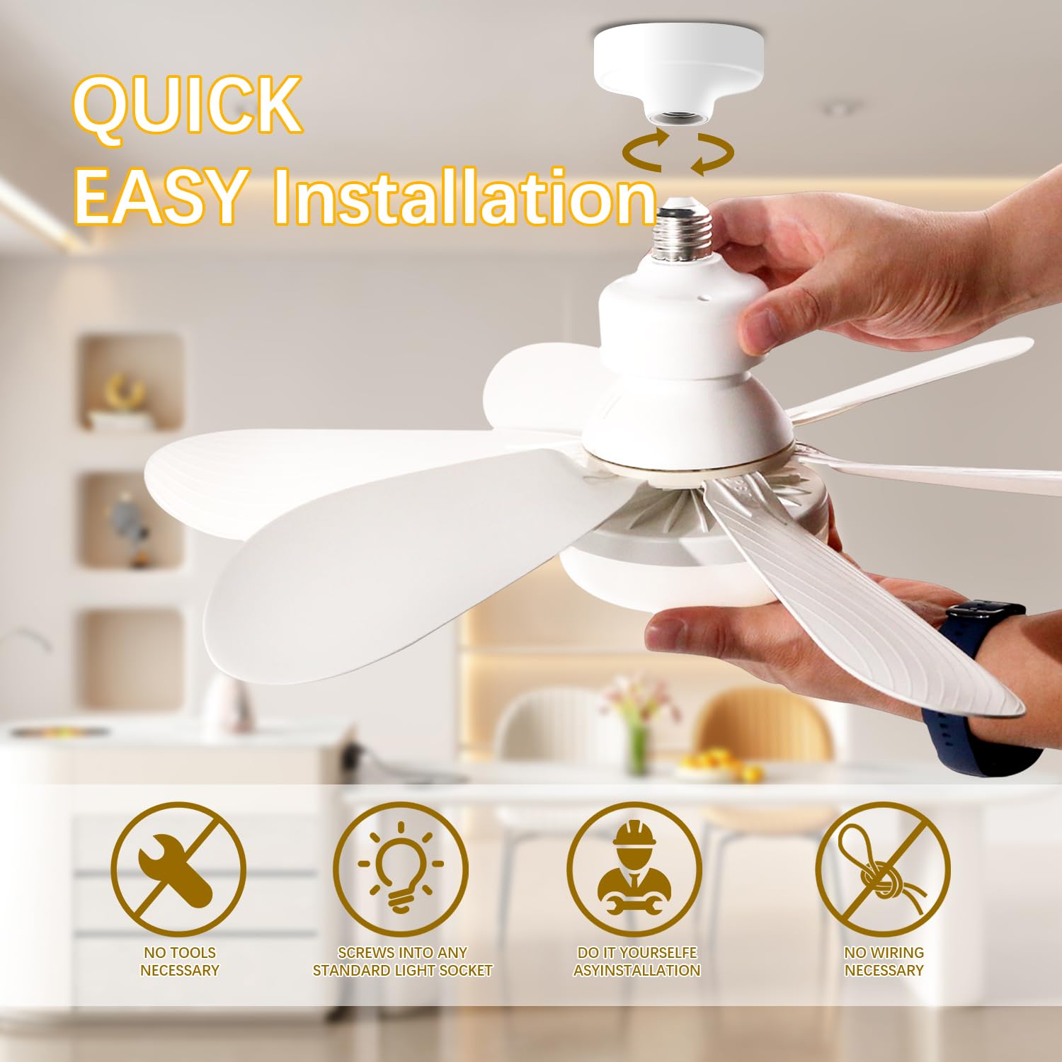 1PC/2PCS LED Ceiling Fan Light - огляд і ціна Ceiling Fan Mount