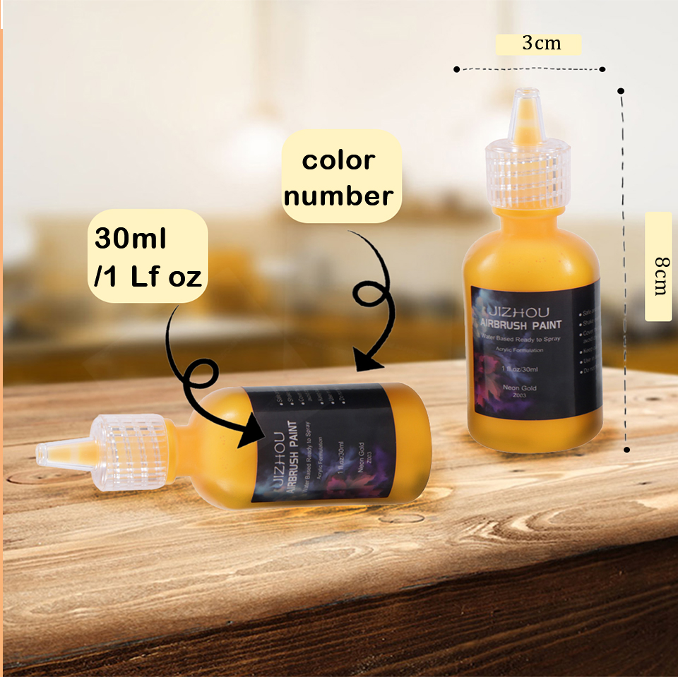 JIZHOU 18 Colors Airbrush Pain - огляд і ціна Spray Paint Primer