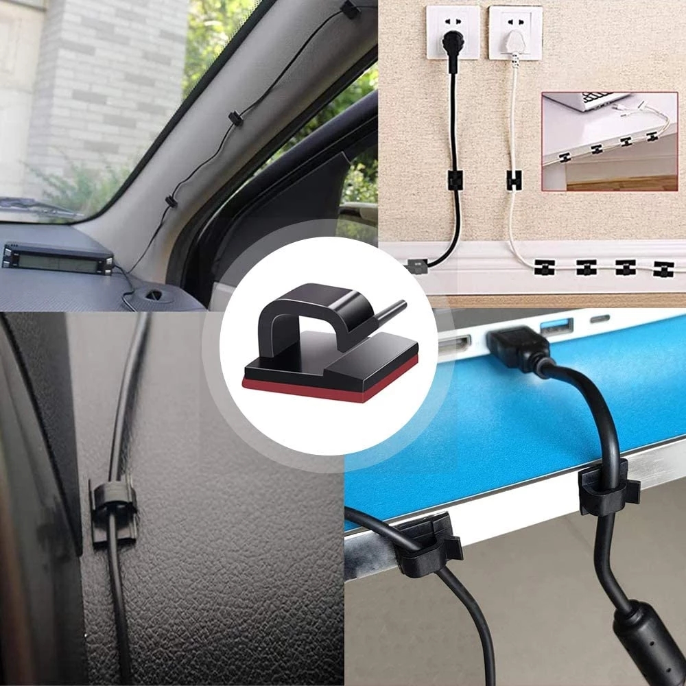 10/20/50PCS Self-adhesive Cabl - огляд і ціна Cable Staple Clip